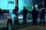 Police on the scene of a Queens murder